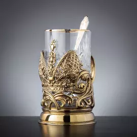 Brass cup holder "Head of the Family" for 1 person