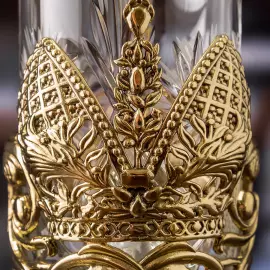 Brass cup holder "Head of the Family" for 1 person