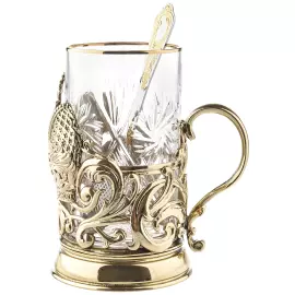 Brass cup holder "Head of the Family" for 1 person