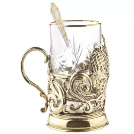 Brass cup holder "Head of the Family" for 1 person