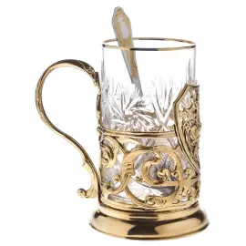 Brass cup holder "George the Victorious" for 1 person