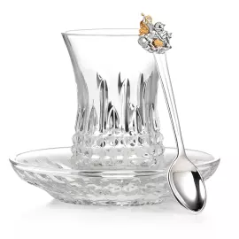 Armud with spoon and saucer "George the Victorious" for 1 person