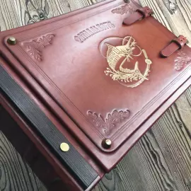 Фотоальбом из натуральной кожи "Рыболов"