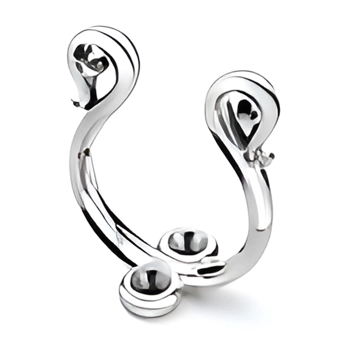 Lion shoe horn with gold plating