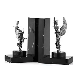 Книжные упоры из мрамора и серебра "Ангелы-хранители"