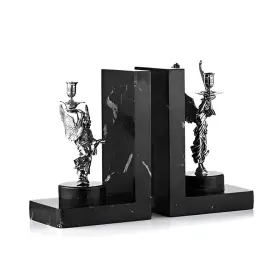 Книжные упоры из мрамора и серебра "Ангелы-хранители"