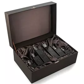 Книжные упоры из гранита и серебра "Богатыри"