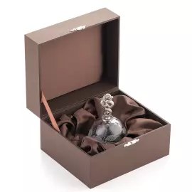 Хрустальный колокольчик "Дракон" с серебром