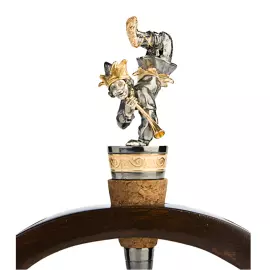 Пробочник серебряный "Скоморох с жалейкой"