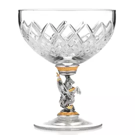 Хрустальный бокал для  шампанского "Георгий Победоносец" на 1 персону