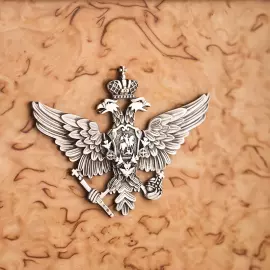 Купюрница из карельской березы "Династия" с серебром