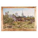 Ларец для документов "Московский дворик" к 180-летию В. Поленова