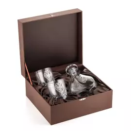 Набор для виски "Символ" с серебром, на 2 персоны