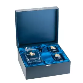 Set for strong drinks "George the Victorious" with silver, for 2 persons