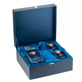 Набор для виски "СССР" с серебром, на 2 персоны