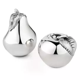 Набор для специй из серебра "Груша с яблоком"