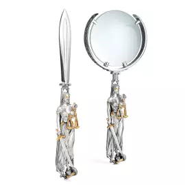 Набор юриста из серебра "Фемида"