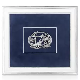 Wall panel "Russian fishing" with silver