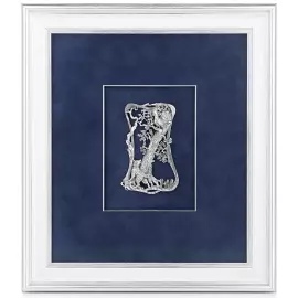 Wall panel "Russian hunt" with silver