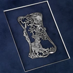 Настенное панно "Русская охота" с серебром