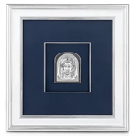 Настенное панно "Спас Нерукотворный" с серебром