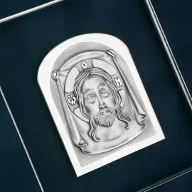 Wall mural "Savior Not Made with Hands" with silver