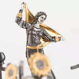 Razgulyai silver tea bag stand