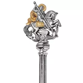 Silver cup holder "George the Victorious" for 1 person