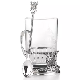 Silver cup holder "Petersburg" for 1 person