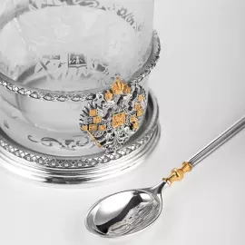 Silver cup holder "Symbol" for 1 person