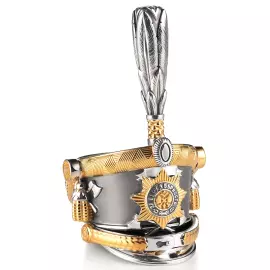 Рюмка из серебра "Гусарский кивер" на 1 персону, малая