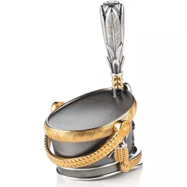 Рюмка из серебра "Гусарский кивер" на 1 персону, малая