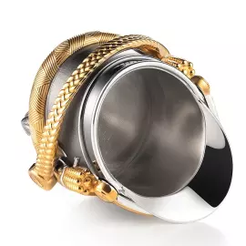 Рюмка из серебра "Гусарский кивер" на 1 персону, малая