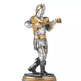 Рюмка-перевертыш из серебра и хрусталя "Балалаечник" на 1 персону