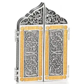 Складень из серебра "Всецарица" Складень из серебра "Всецарица"