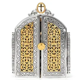 Складень из серебра "Георгий Победоносец" Складень из серебра "Георгий Победоносец"