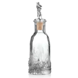 Соусник из серебра и хрусталя "Рыбак"