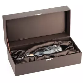 Соусник из серебра и хрусталя "Рыбак"