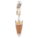 A set of silver corks "Scarlet Sails" on a stand