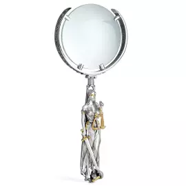 Увеличительное стекло из серебра «Фемида»