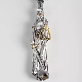 Увеличительное стекло из серебра «Фемида»