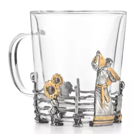 Razgulyai tea mug with double walls, for 1 person