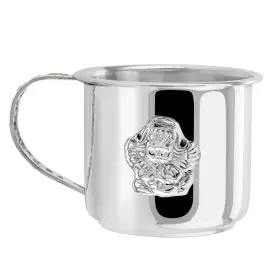 Набор детский DODO из серебра "Ангел": кружка, ложка с позолотой и с эмалью, на 1 персону