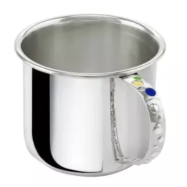 Набор детский DODO из серебра "Ангел": кружка, ложка с позолотой и с эмалью, на 1 персону