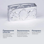 Набор серебряных колец для салфеток "Престиж" на 6 персон