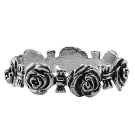 Набор серебряных колец для салфеток "Розалия" на 6 персон