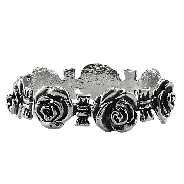 Set of silver napkin rings "Rosalia" for 6 persons
