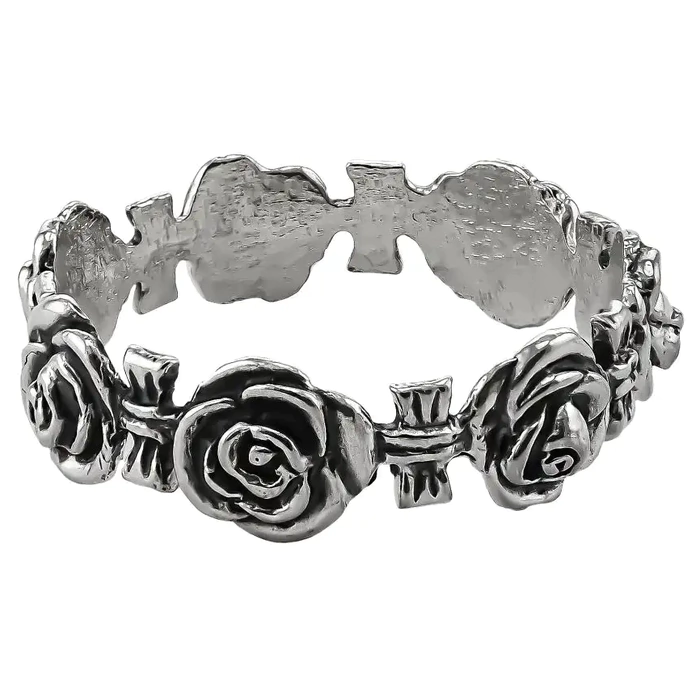 Set of silver napkin rings "Rosalia" for 6 persons