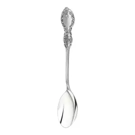 Set of silver tea spoons "Bird cherry" for 6 persons
