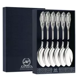 Set of silver teaspoons "No. 12" for 6 persons